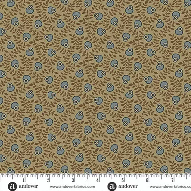 Andover Fabrics Jamestown by Jo Morton Growing Vine Moss Green