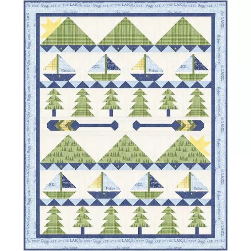 On Lake Time Sun Up to Sun Down Quilt Kit