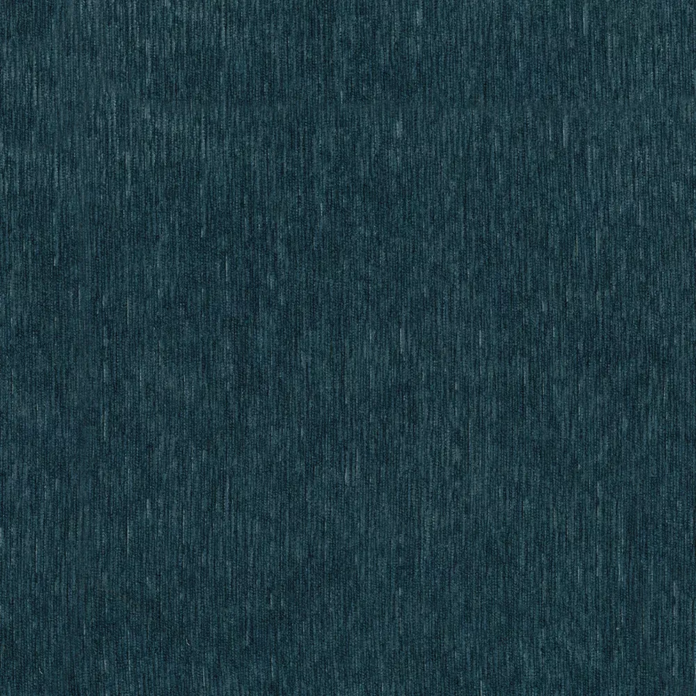 Petrol Blue Solids Chenille Plain Upholstery Fabric by the Yard